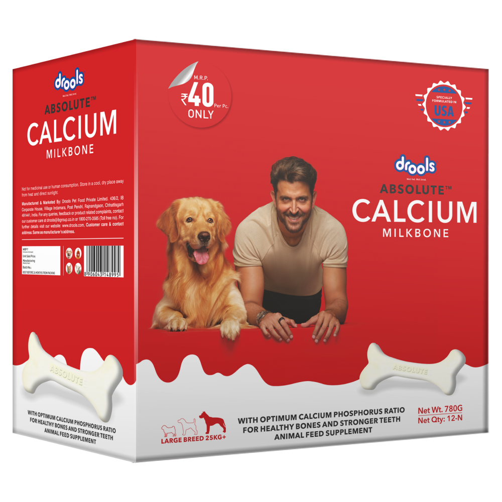 Order Drools Calcium Bones for Dogs Drools Calcium Tablets